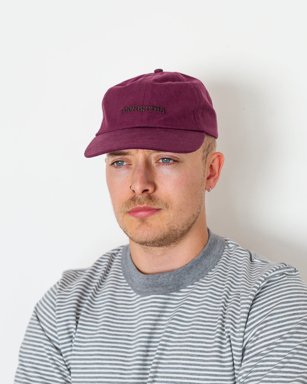 Graphic Trad Cap - Text Logo Berry Fig