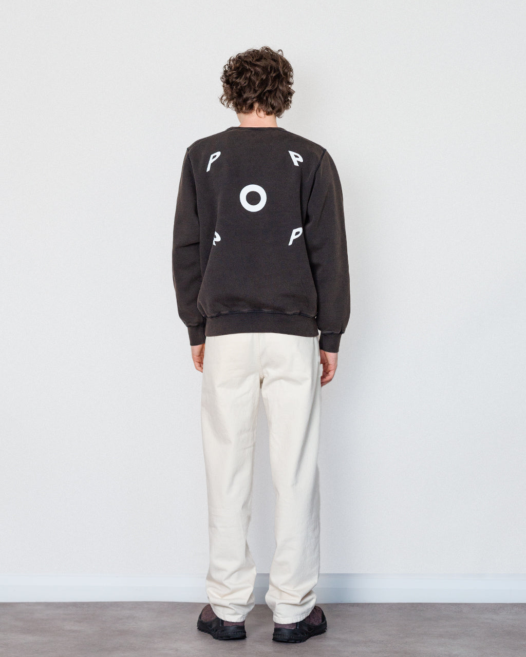 Fish Eye Crewneck Sweat - Washed Black