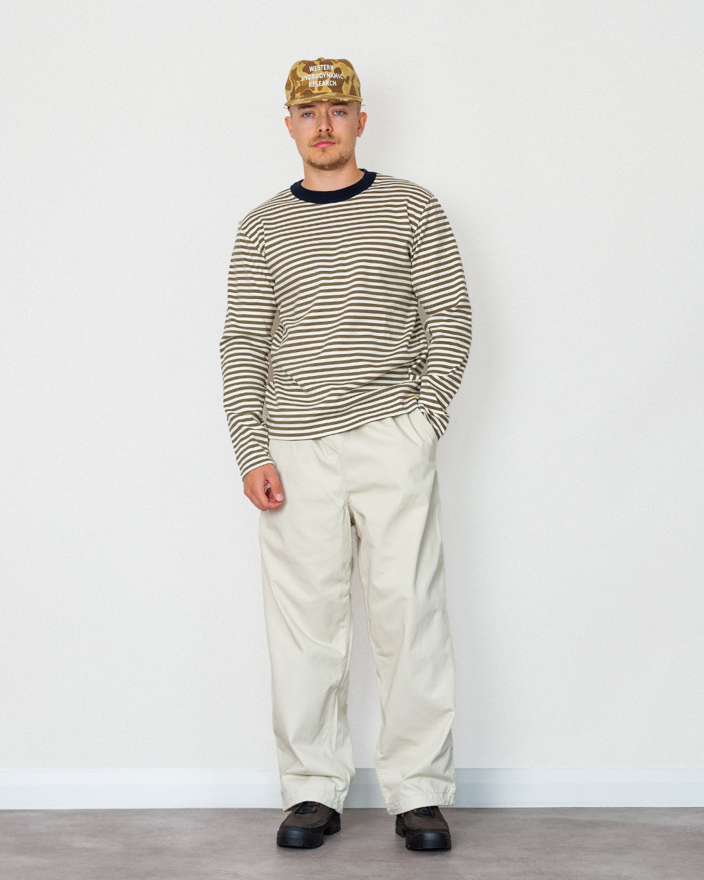 T-Shirt ML L/S - Olive/Milk