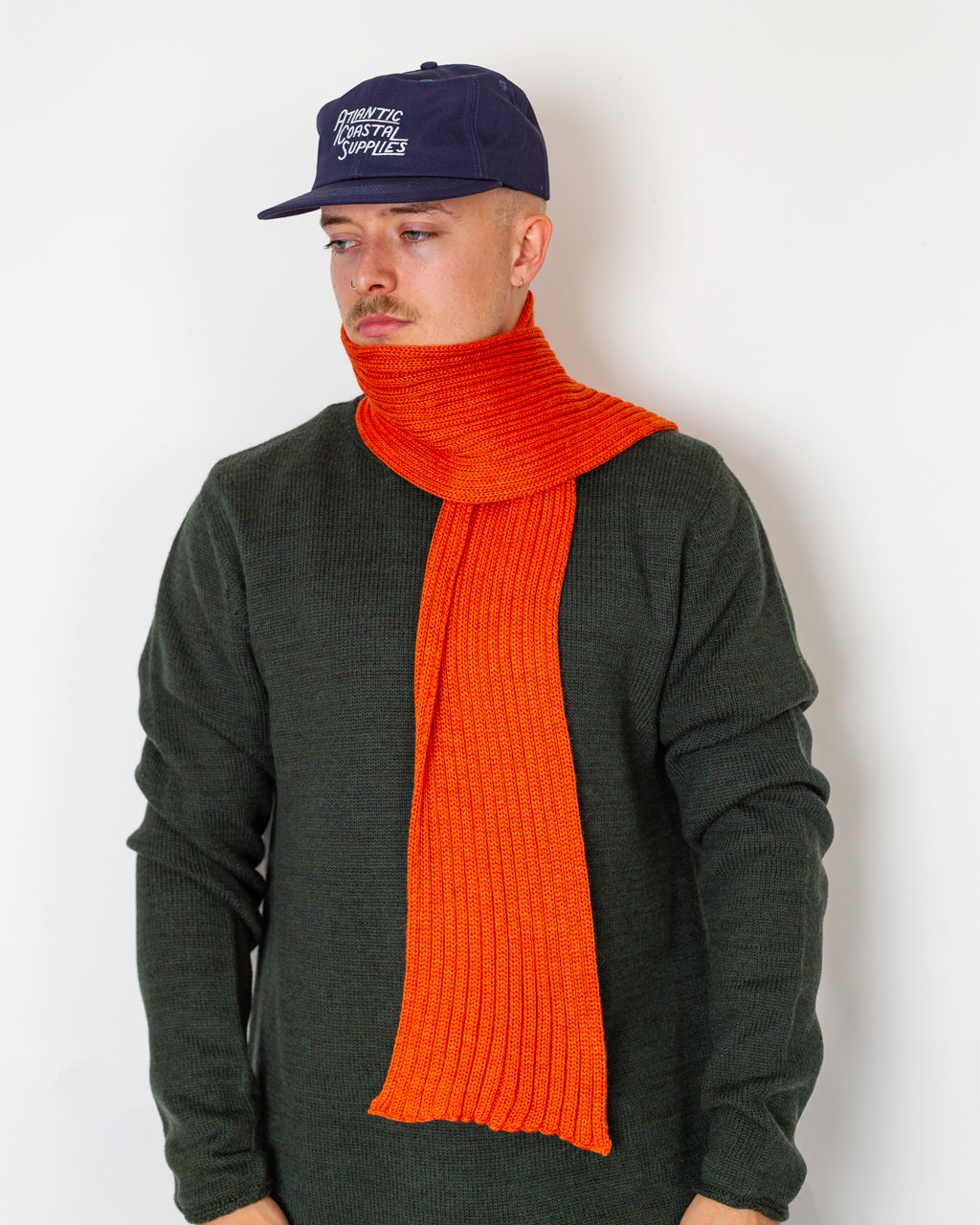 Rib Scarf - Orange