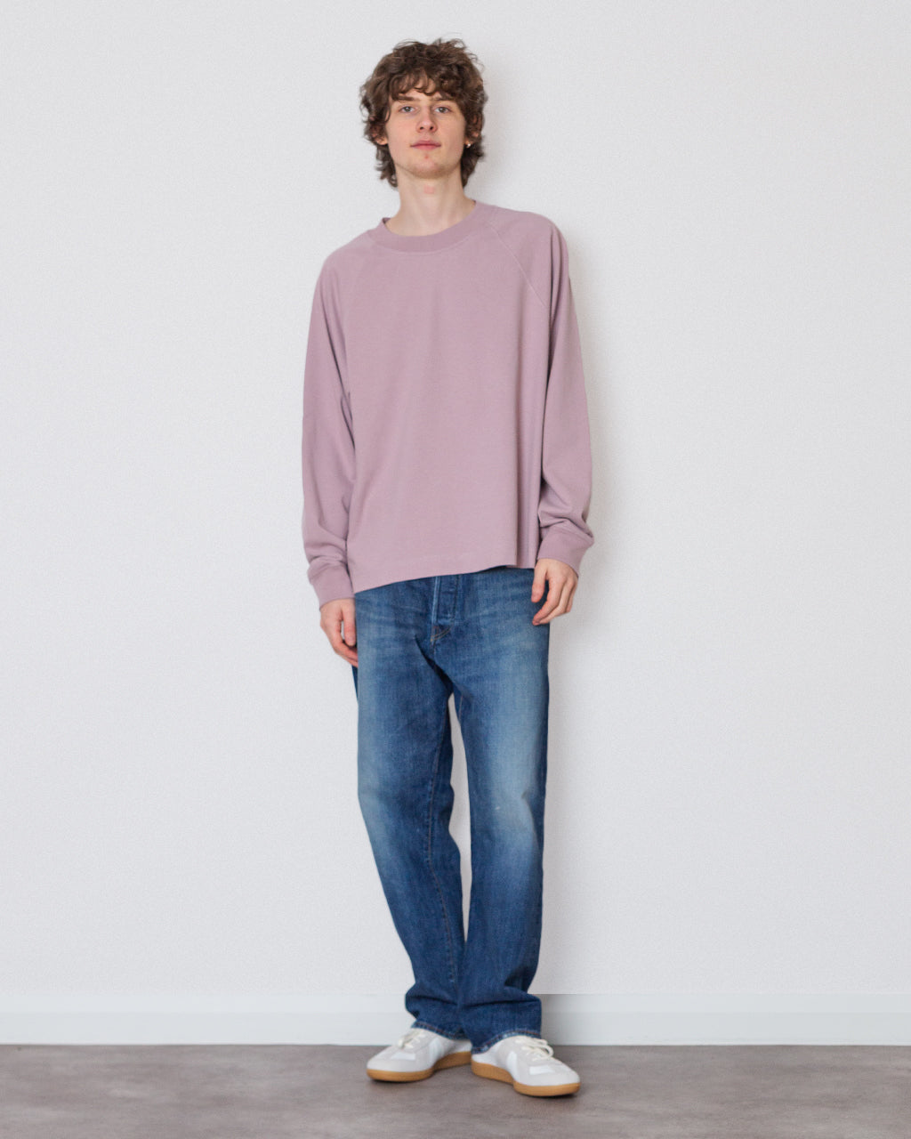 Mock Neck T-Shirt - Heather