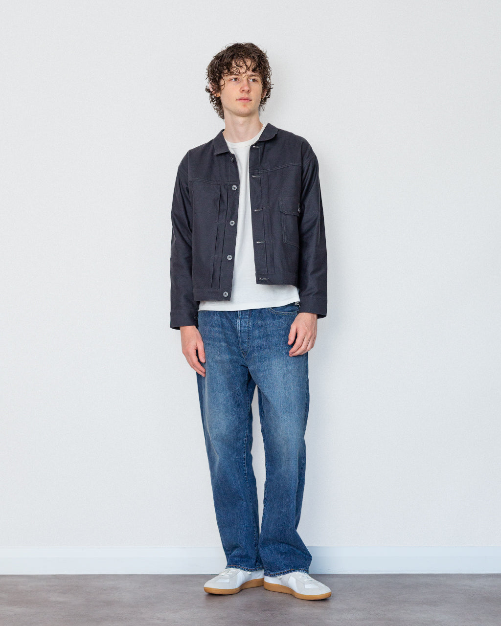 Buckle Backed Jacket - Charcoal