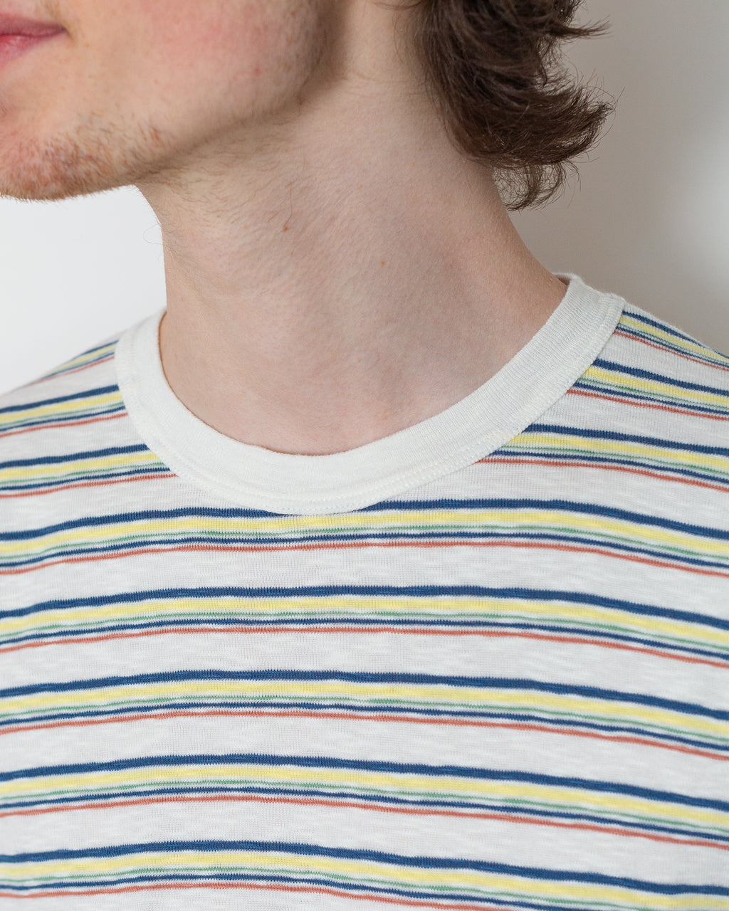 Multi Stripe Tee - Ecru Paradiso Stripe