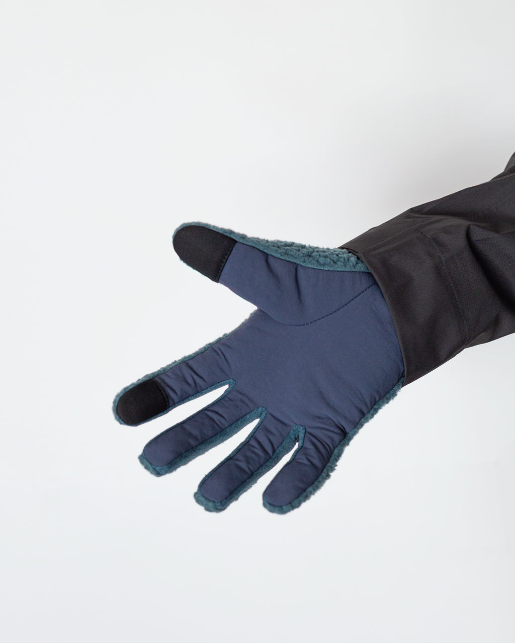 Retro Pile Gloves - Summit Blue