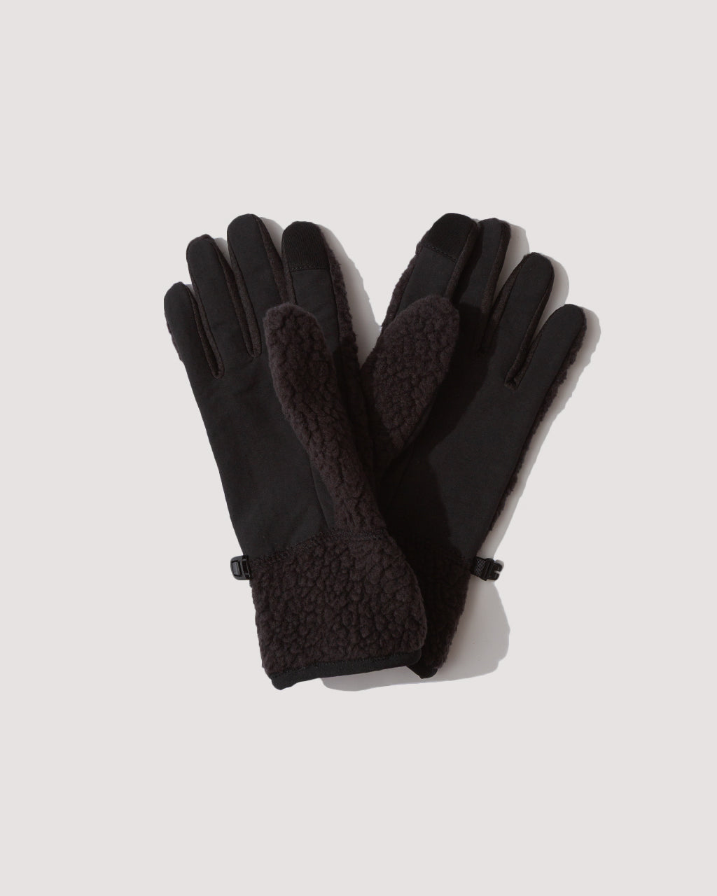 Retro Pile Gloves - Black