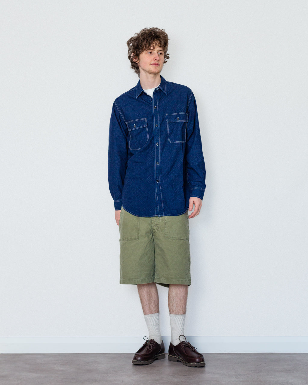 Relaxed Fit Work Shirt for Peggs & son. - Indigo