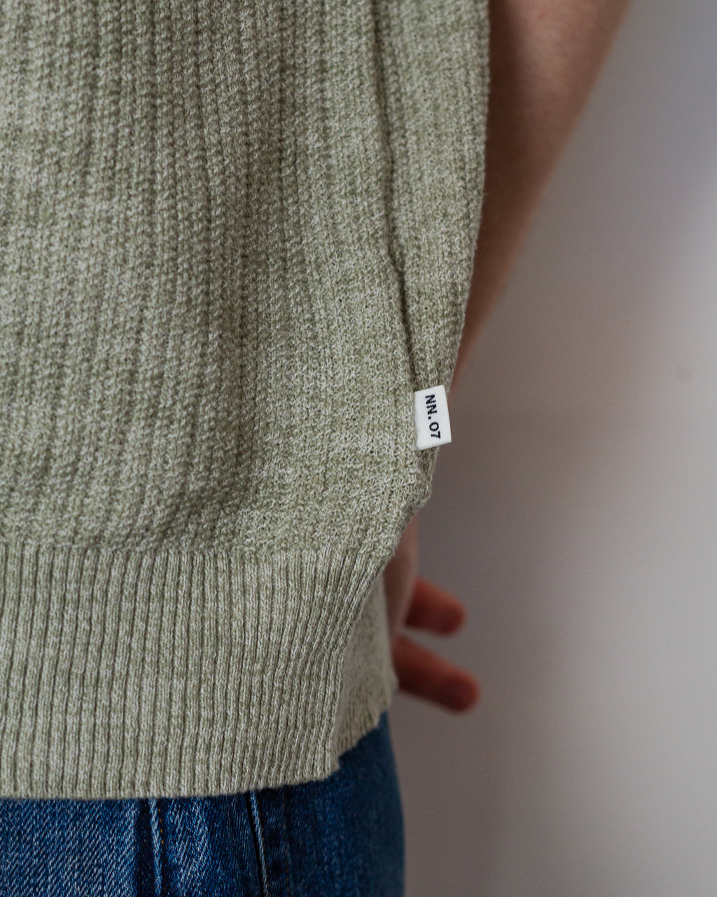 Nolan Polo Cardigan 6695 - Sage Mouline