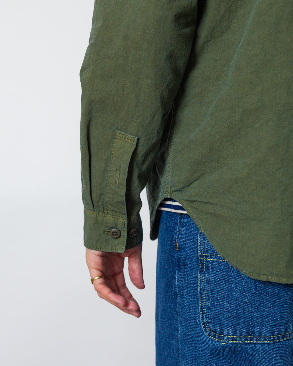 High Density Work Shirt Jacket - Olive