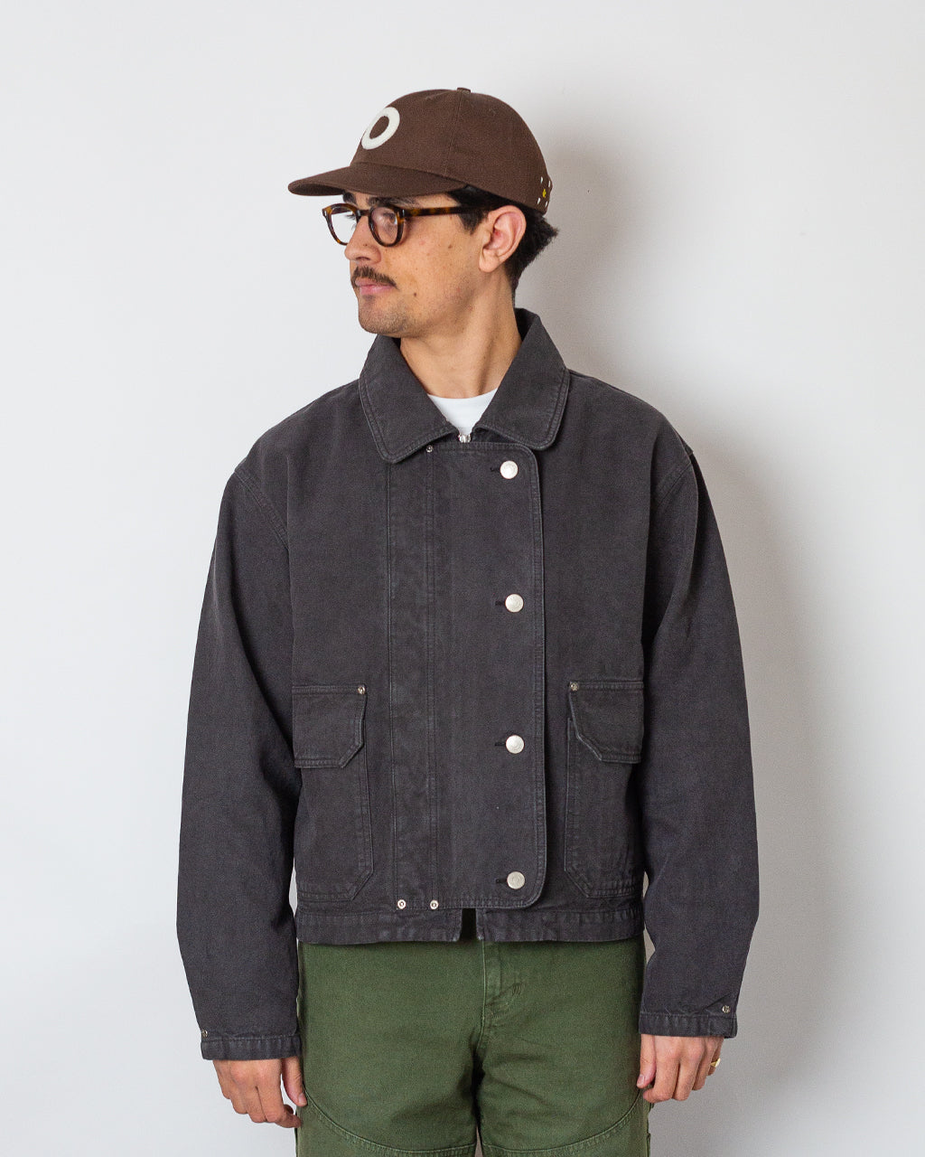 Courier Jacket - Washed Grey Canvas