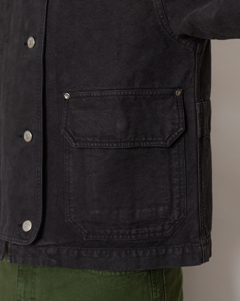 Courier Jacket - Washed Grey Canvas