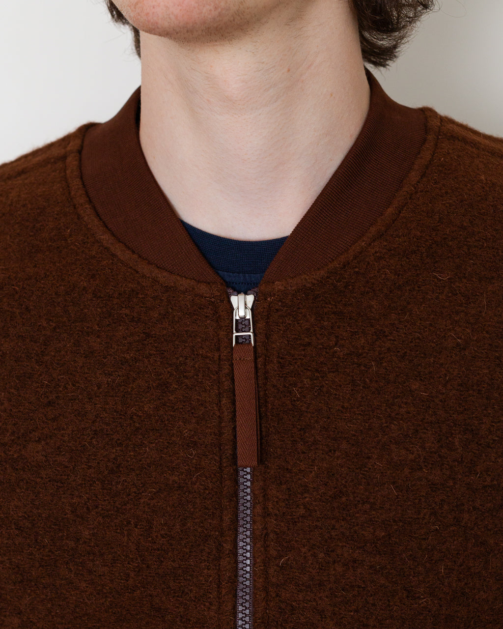 Wool Fleece Waistcoat - Cacao