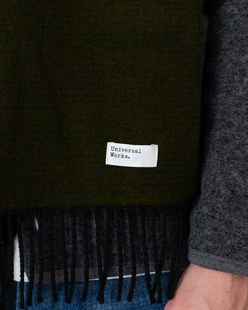 Double Sided Scarf - Green/Black