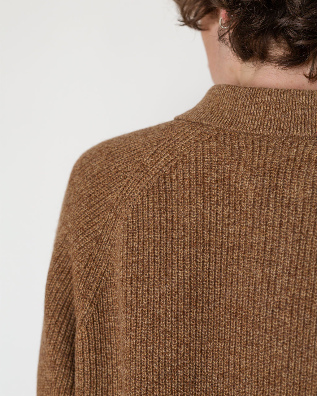 Zip Cardigan - Tawny