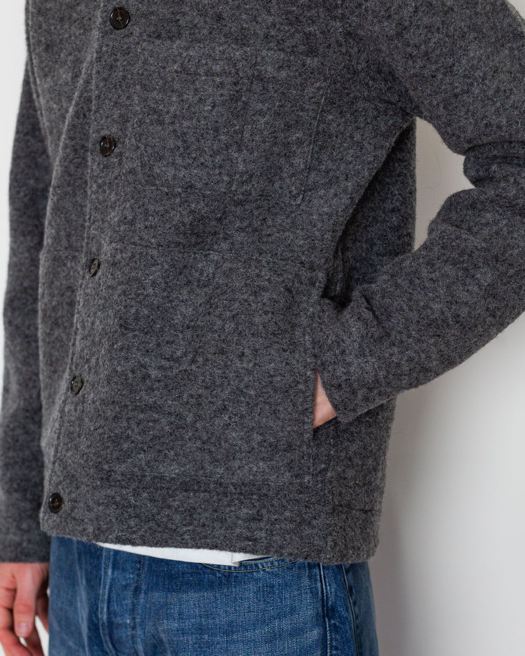 Wool Fleece Uniform Jacket - Grey