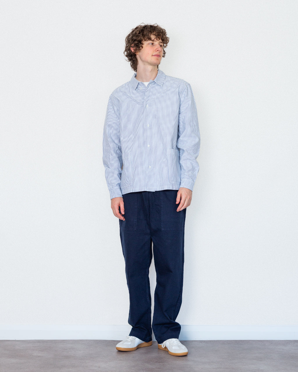 Pigment HBT Chef Pants - Dark Navy