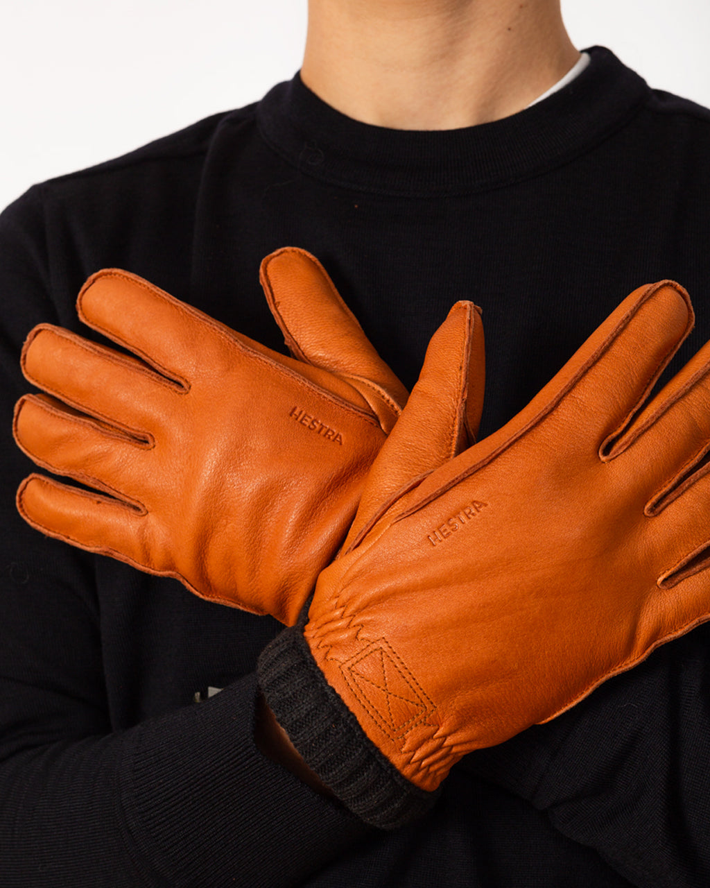 Deerskin Primaloft Rib Gloves - Cork