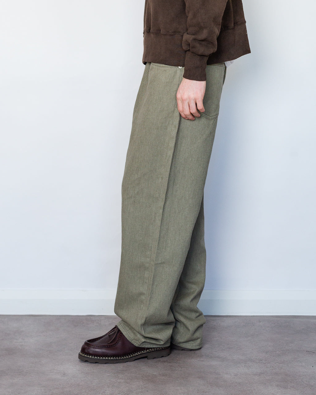 Korshavn Relaxed 5 Pocket Resist Dye Twill - Vetiver