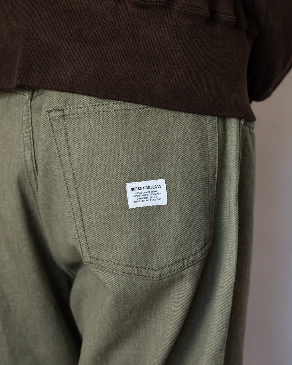 Korshavn Relaxed 5 Pocket Resist Dye Twill - Vetiver