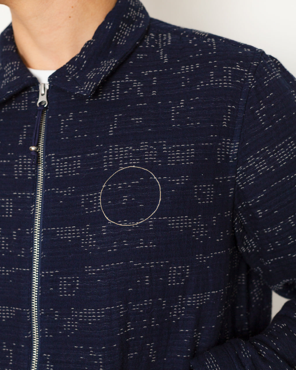 Signal Blouson - Stray Float Indigo Stitch