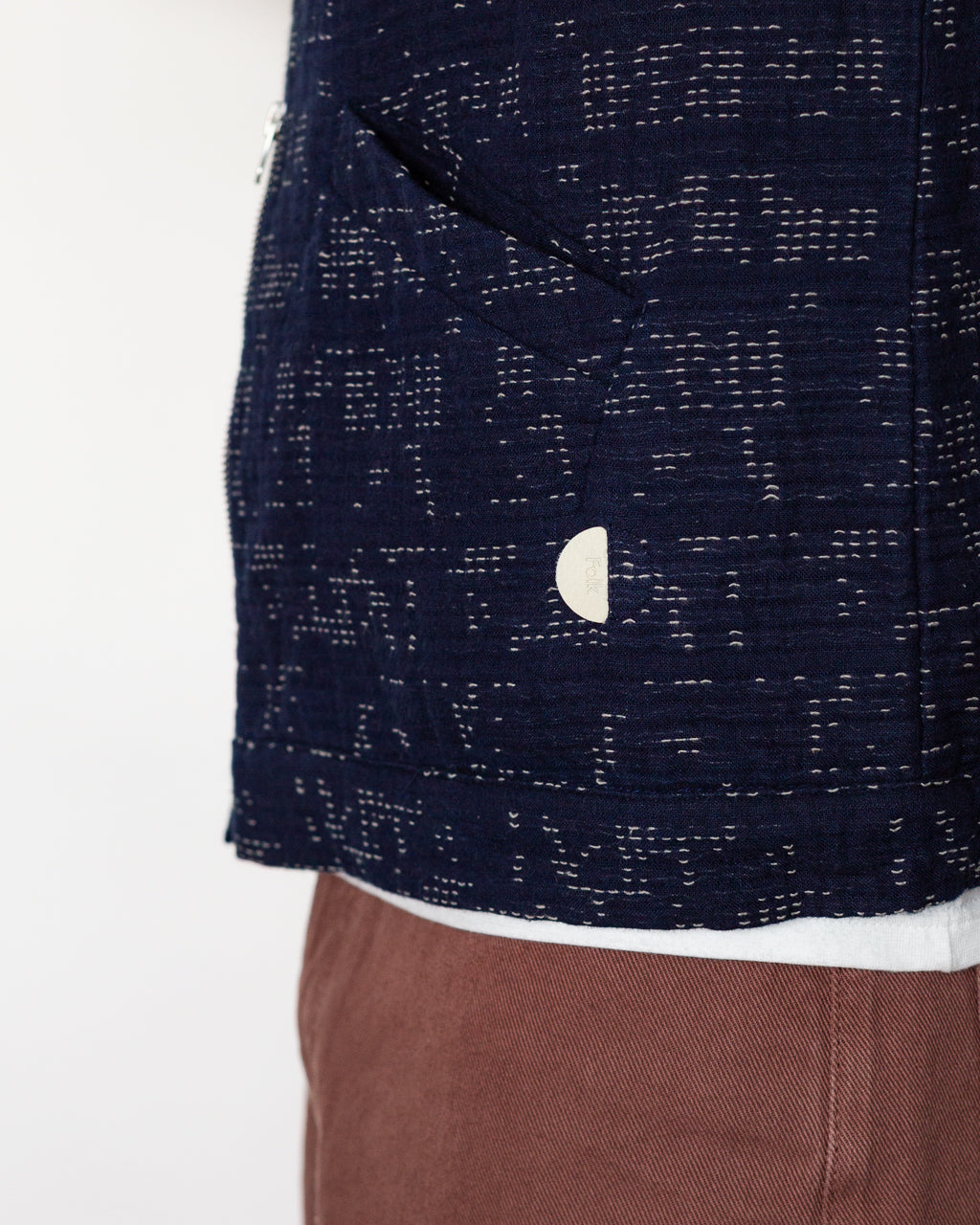 Signal Blouson - Stray Float Indigo Stitch