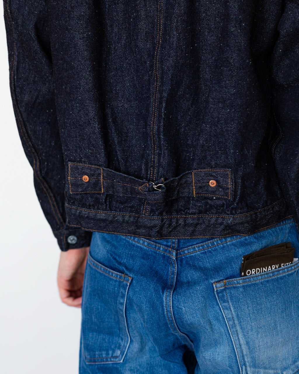 Denim Trucker 1 Pleat Jacket - Indigo One Wash