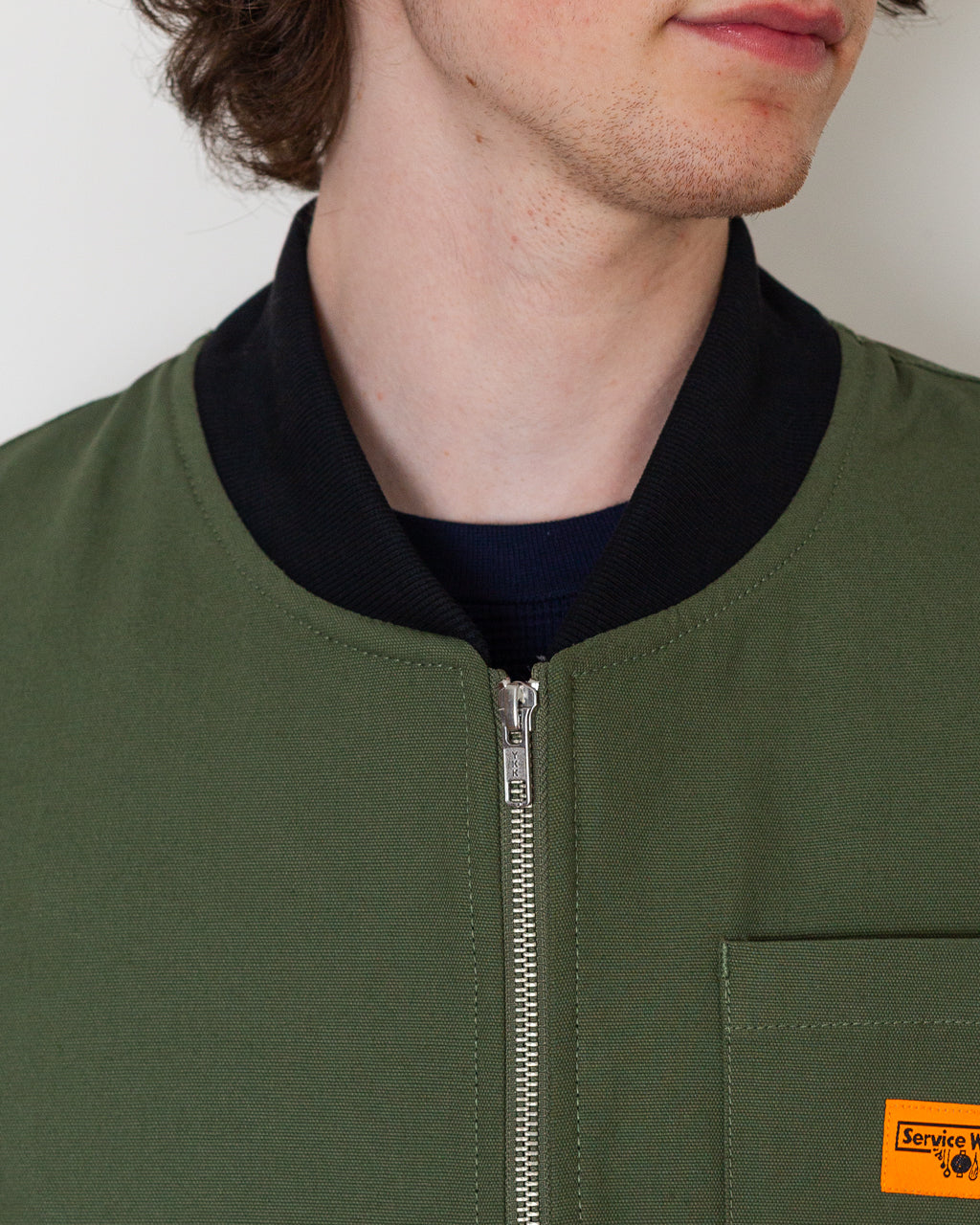 Canvas Work Vest - Olive