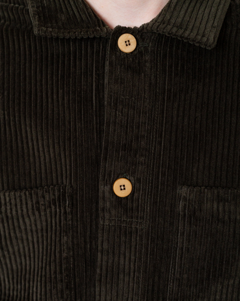 Patch Overshirt - Deep Sage Chunky Cord