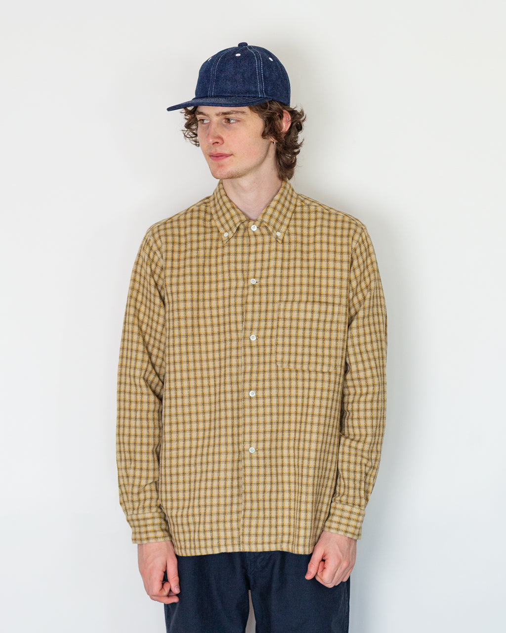 Open B.D. Panama Plaid Double Face - Beige