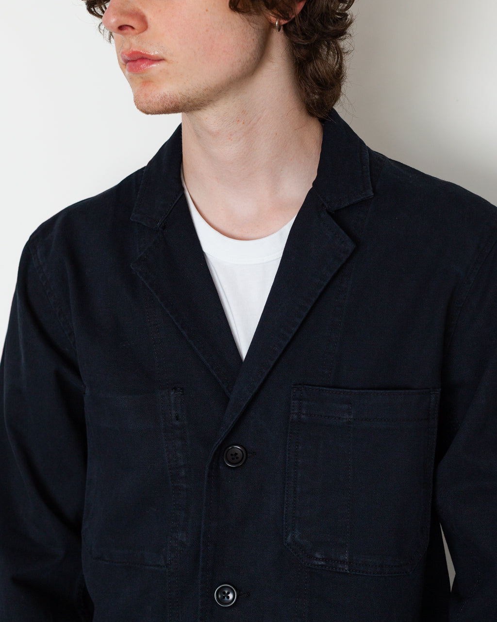 Twill Server Suit Jacket - Black
