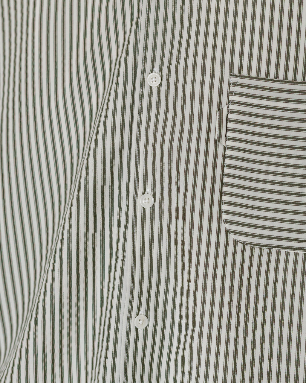 Curtis Shirt - Green White Stripe