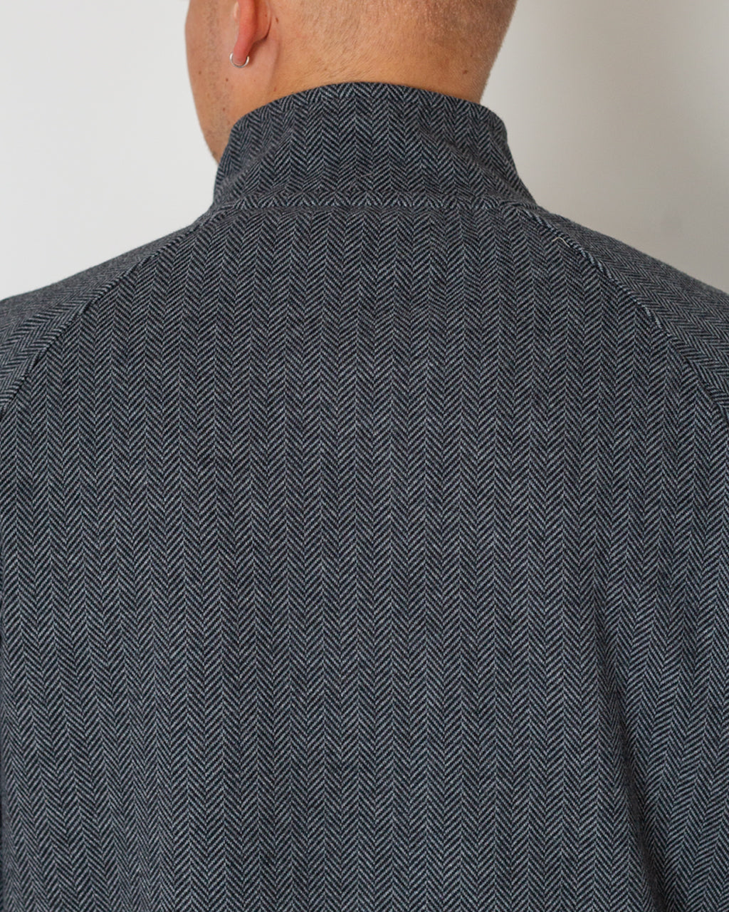 Leisure Zip - Grey Herringbone