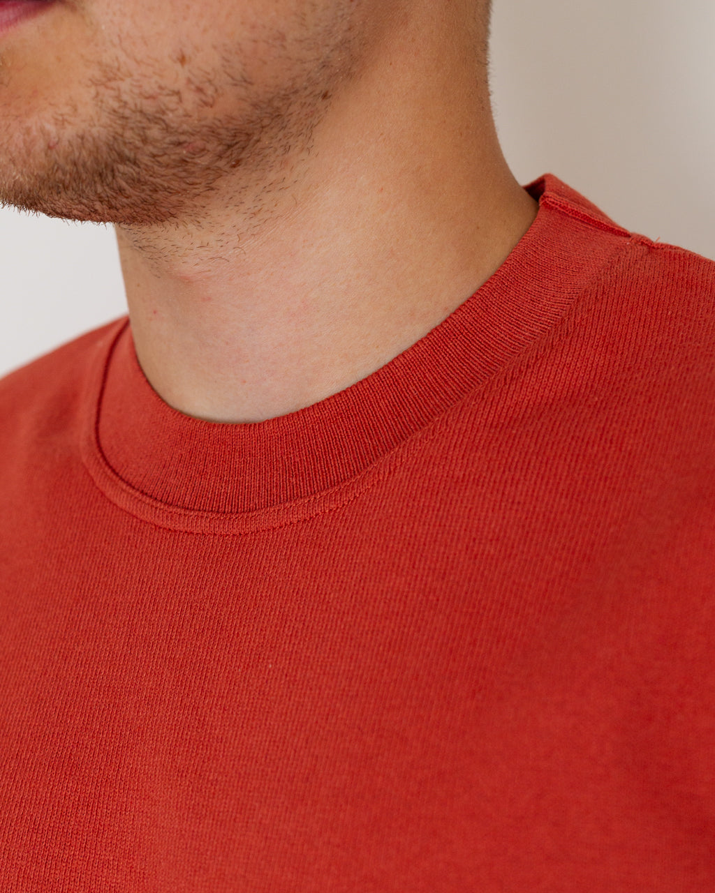 Heavy L/S Slub T-Shirt - Stone Brest