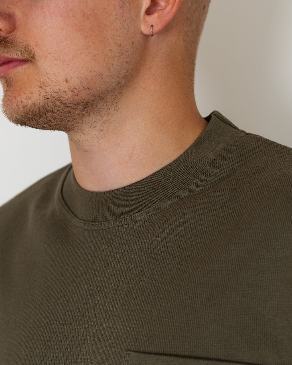 Heavy L/S Slub T-Shirt - Olive