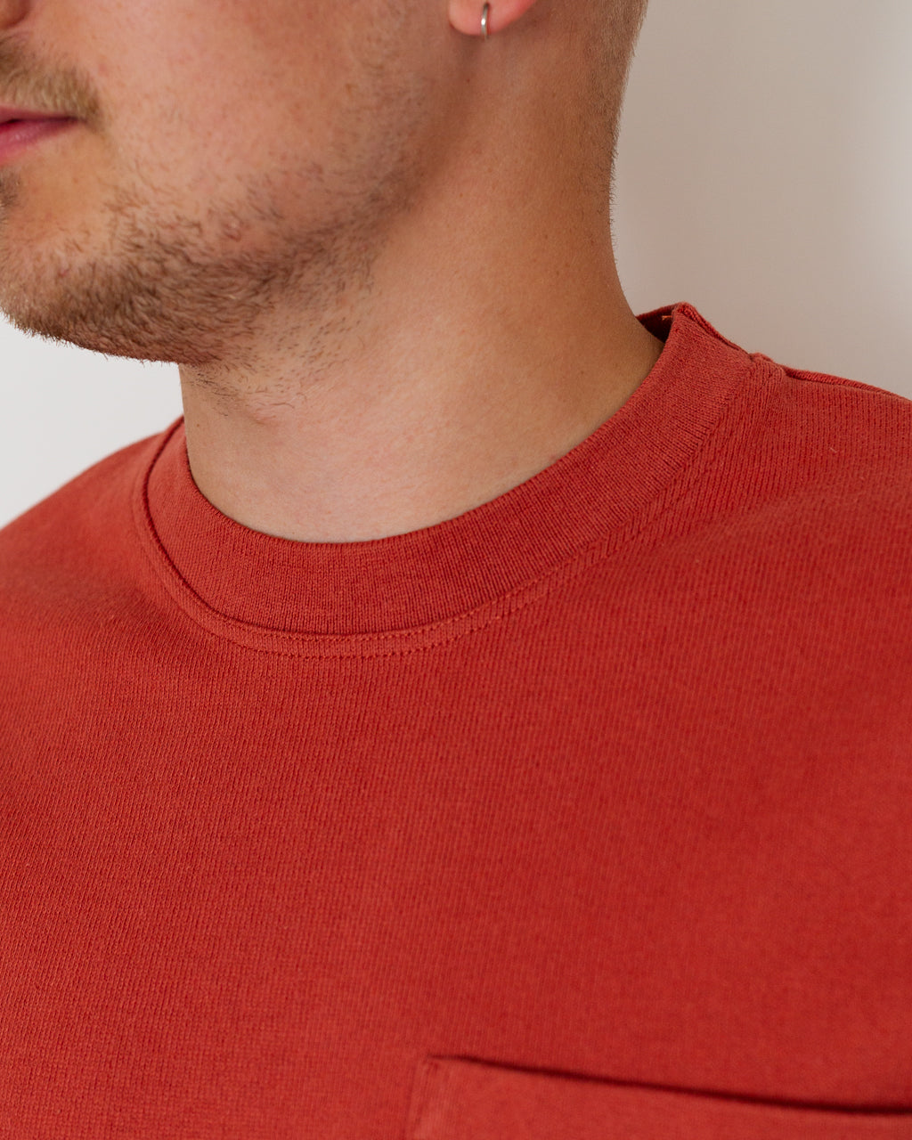 Heavy S/S Slub T-Shirt - Stone Brest