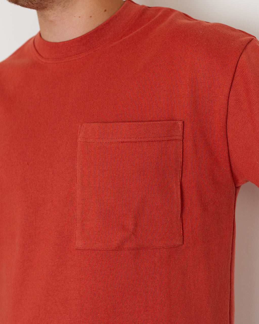 Heavy S/S Slub T-Shirt - Stone Brest