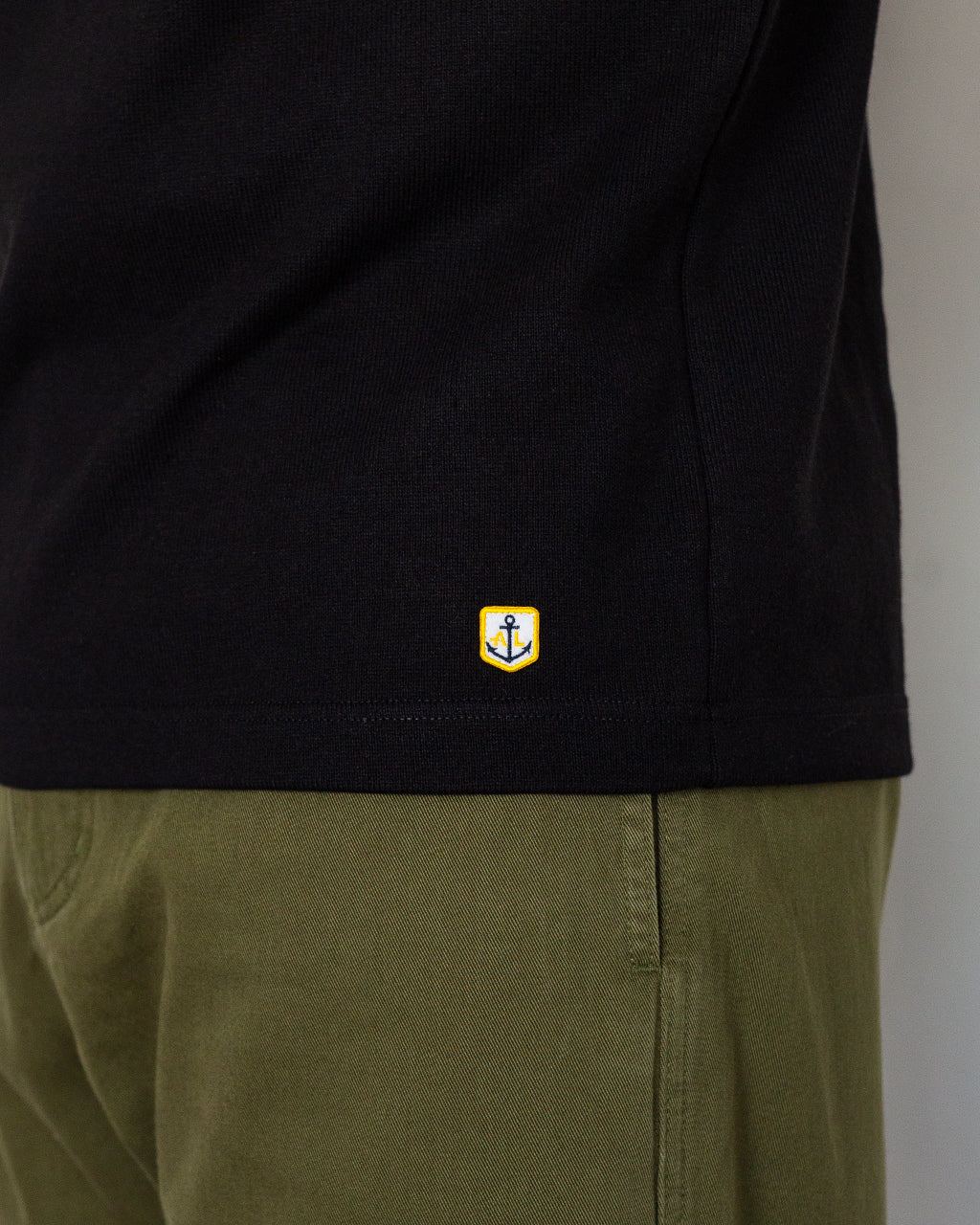 Heavy L/S Slub T-Shirt - Black