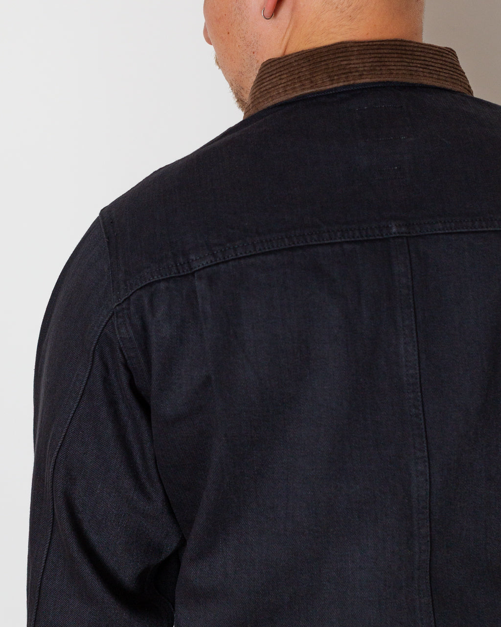 Japanese Denim Trucker Jacket - True Black