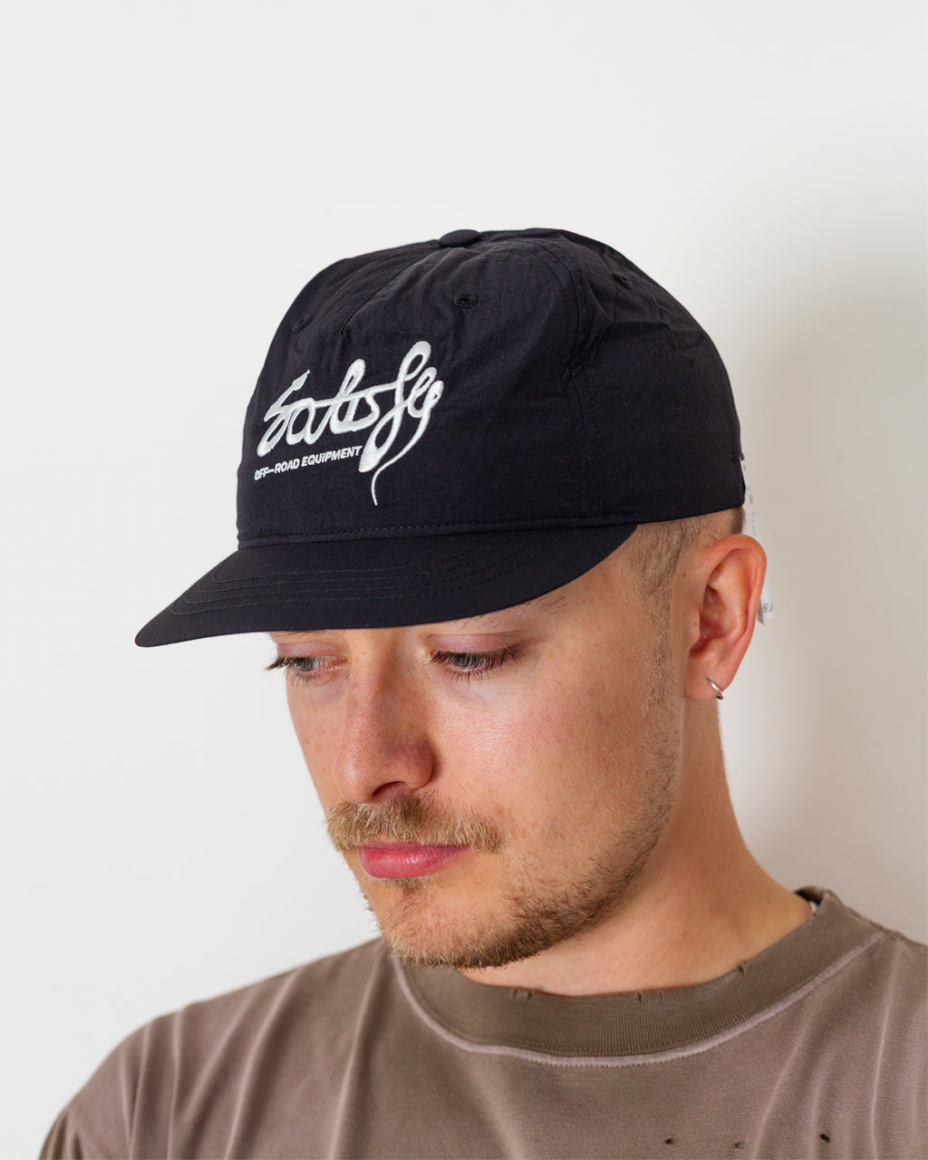 FliteSilk 5 Panel Pinch Cap - Black Offroad Embroidery