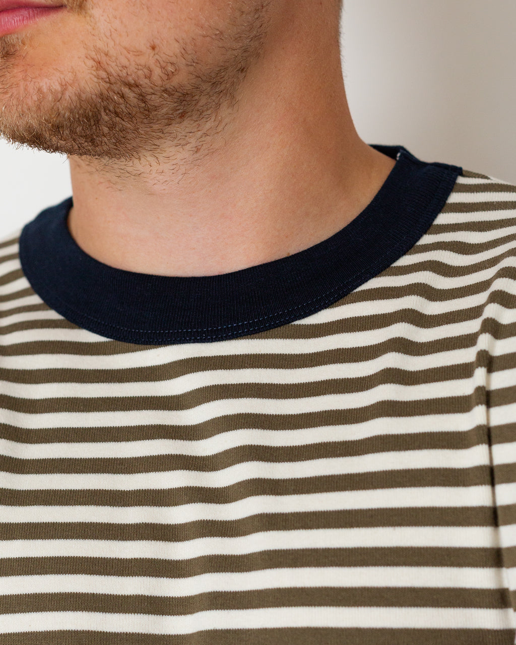 T-Shirt ML L/S - Olive/Milk