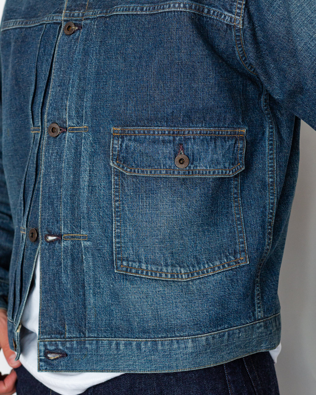 Damaged Denim Jacket - Damaged Indigo