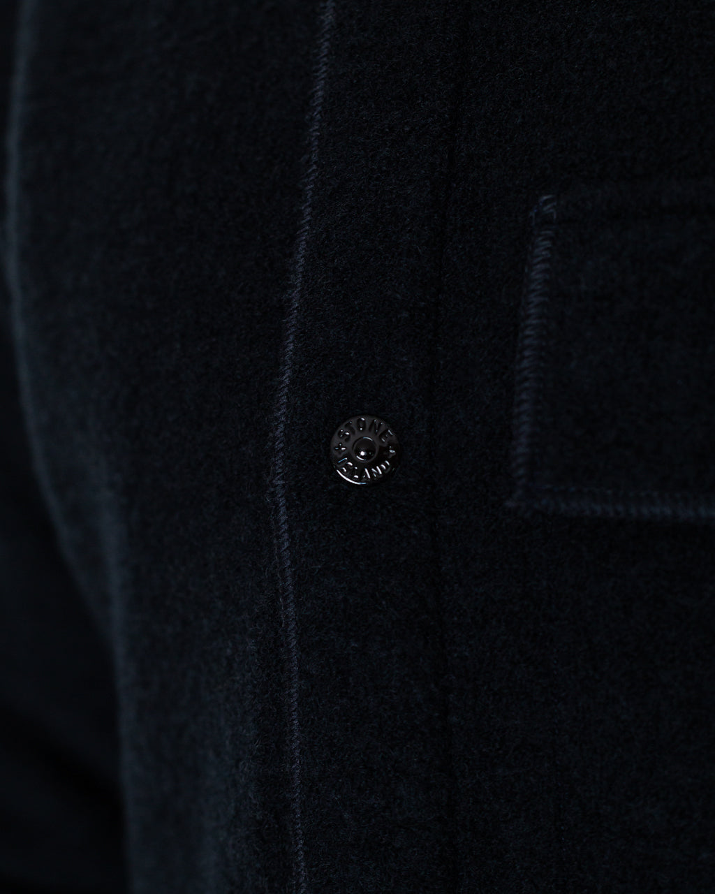 Micro Boucle Shirt - Navy Blue V0020