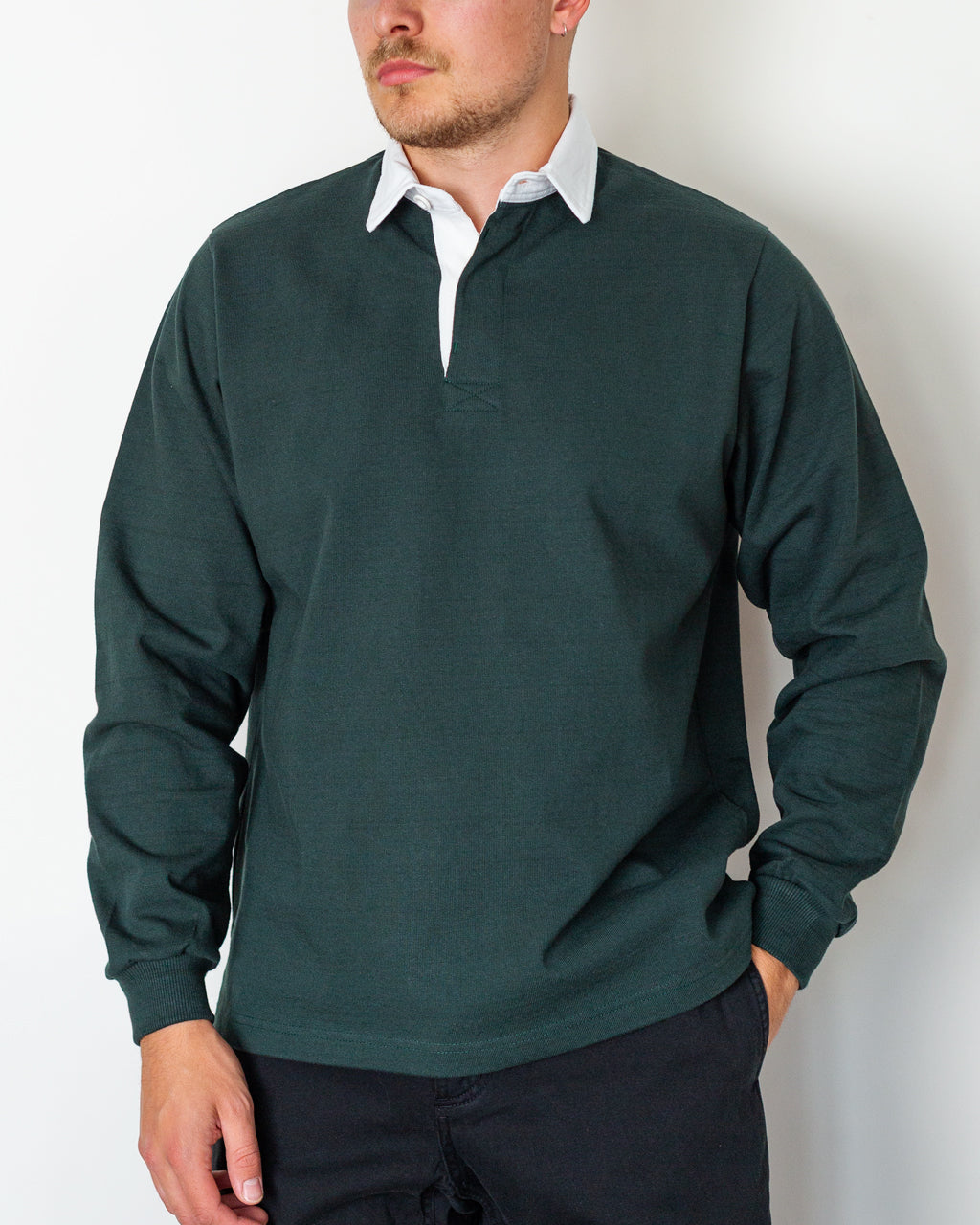 Classic Rugby Shirt - Forest