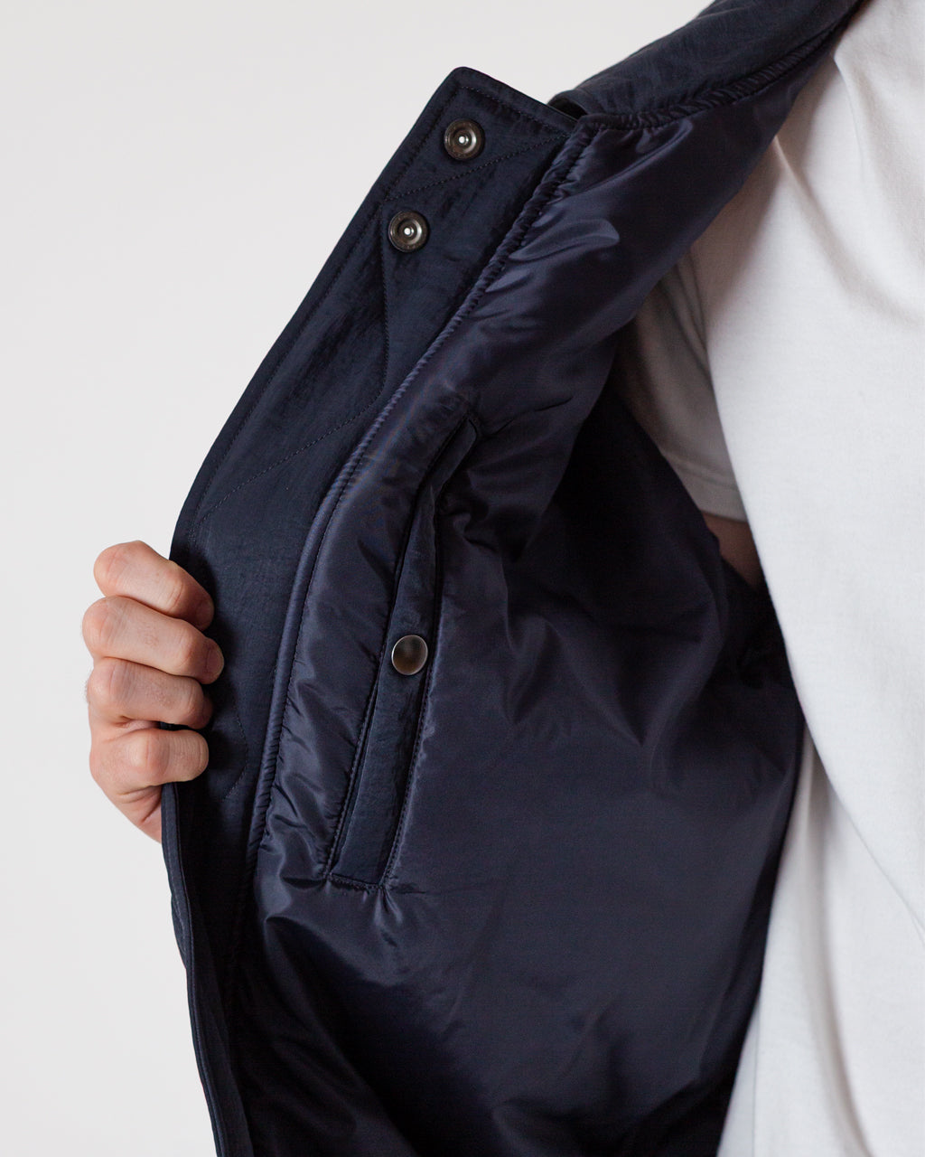 Airborne Nylon Padding Jacket - Navy