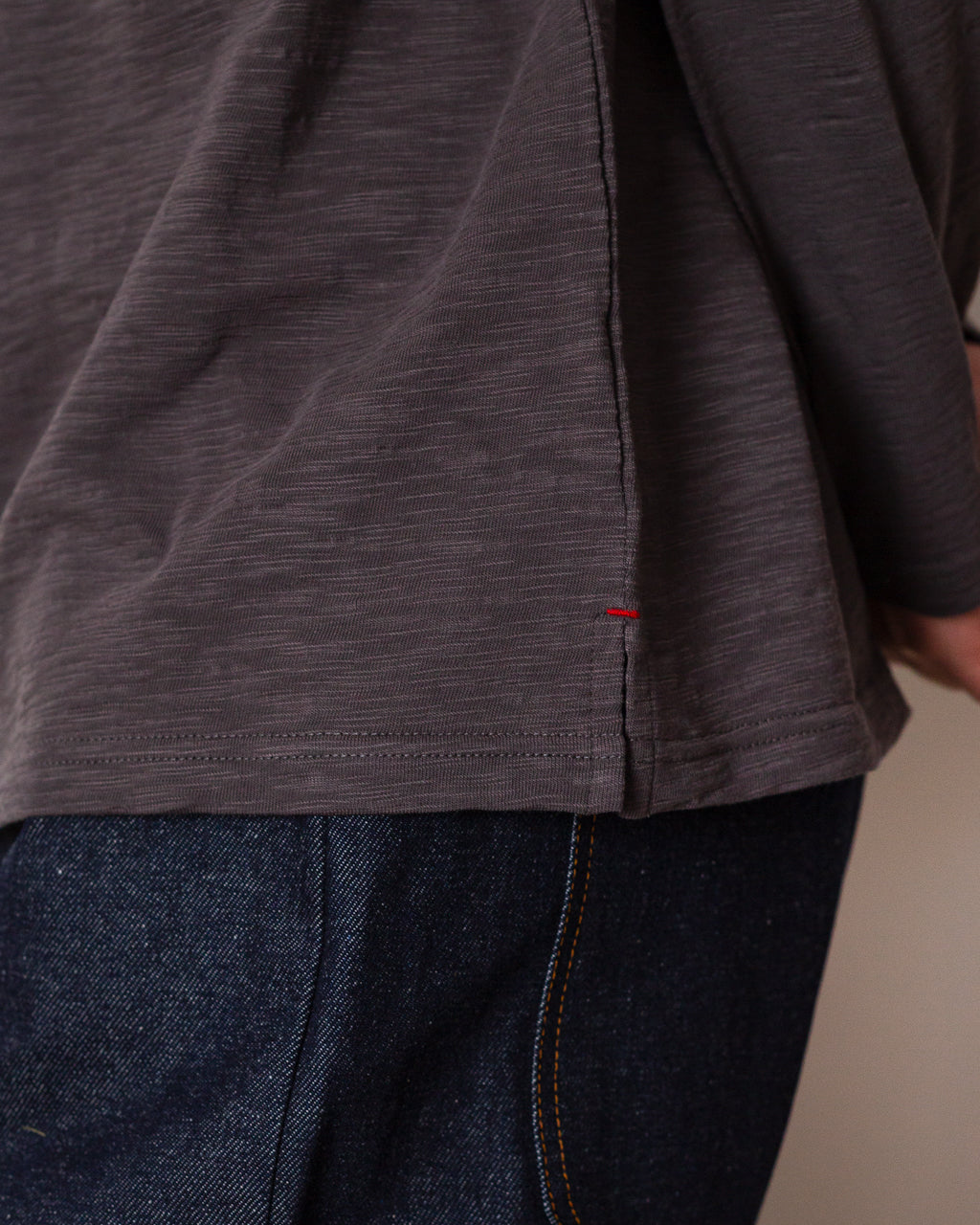 Lawrence Slub Pocket T-shirt - Charcoal