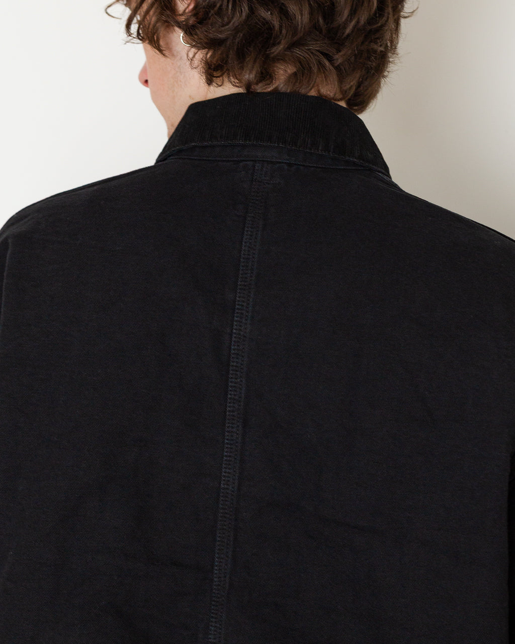 Relaxed Fit Oxford Coverall - Black