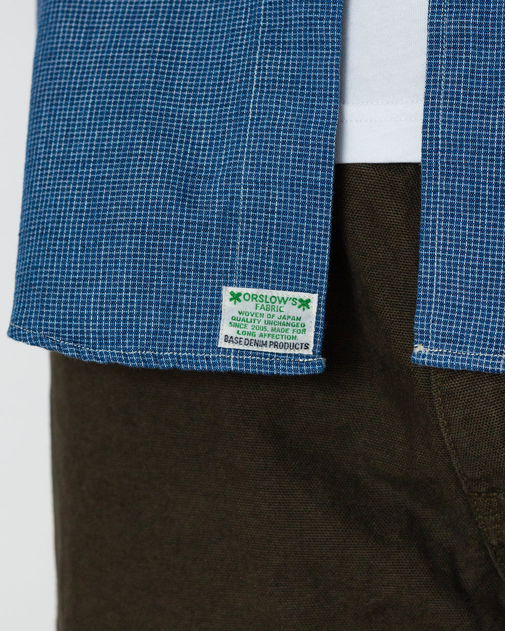 Small Check Standard B.D. Shirt - Indigo Chambray