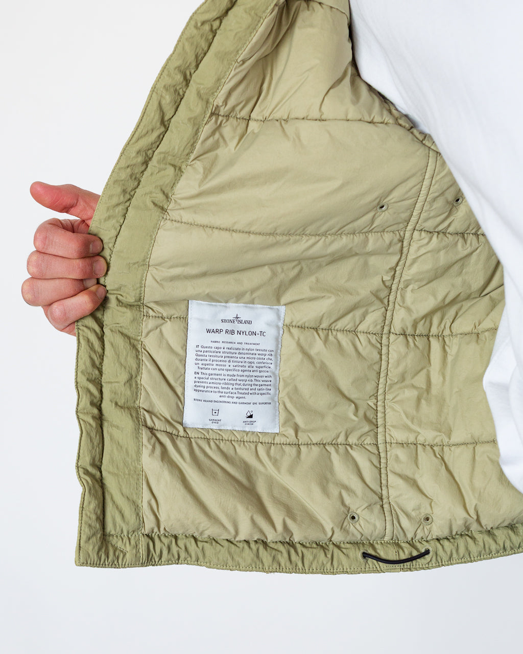 Warp Rib Nylon-TC Short Parka - Laurel Green V005N