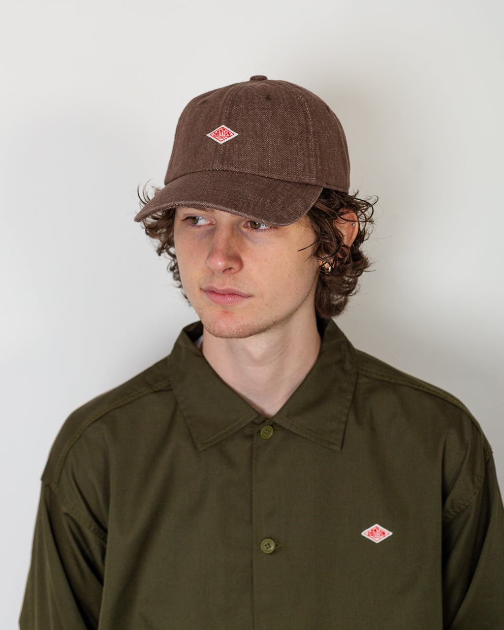 6 Panel Cap 14oz Denim - Brown