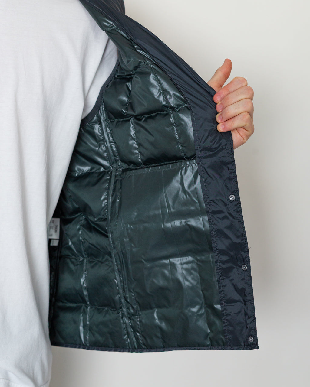Crew Neck Vest - Charcoal