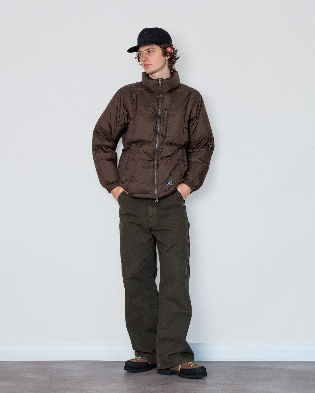 Work Zip Volume Down Jacket - Dark Chocolate